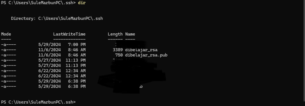 Mengaktifkan SSH Key Server menggunakan Windows Power Shell