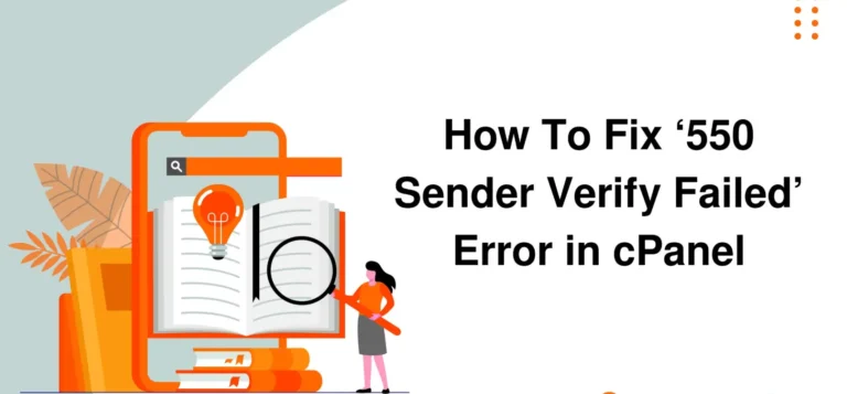 Sender Verify Failed SMTP Mail Error pada cPanel/WHM Exim Server