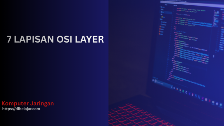 Ilustrasi 7 Lapisan OSI Layer dan alur data di jaringan internet
