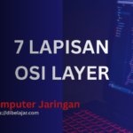 Ilustrasi 7 Lapisan OSI Layer dan alur data di jaringan internet