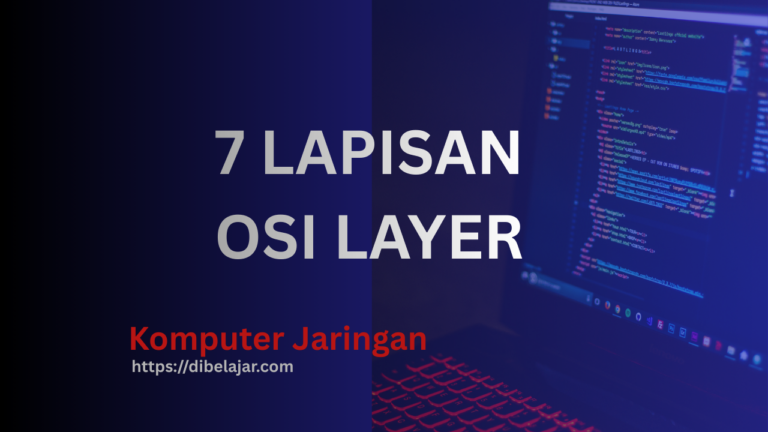 Ilustrasi 7 Lapisan OSI Layer dan alur data di jaringan internet