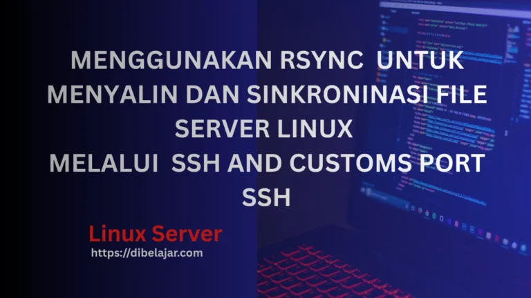 Perintah Rsync Over SSH and Customs Port